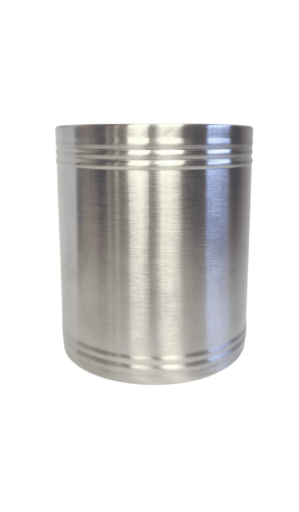 Stubby Holder Can Cooler Silver Plain Engravable