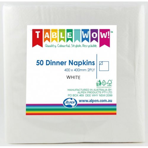 Napkins Dinner White