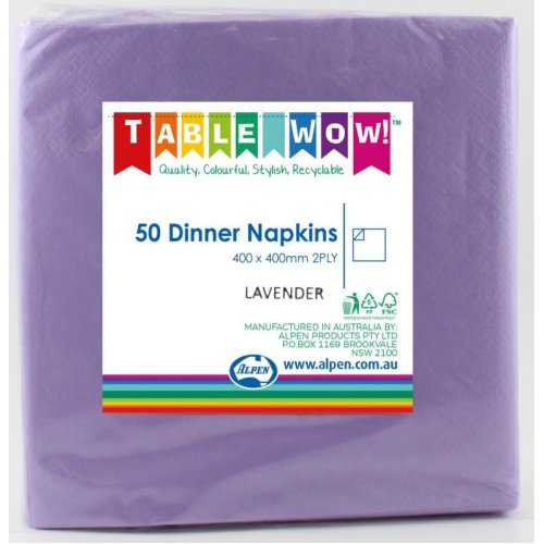 Napkins Dinner Lavender