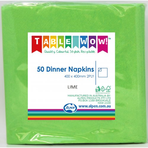 Napkins Dinner Lime