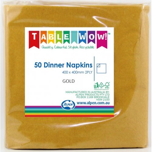 Napkins Dinner Gold
