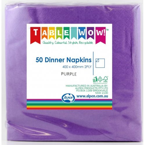 Napkins Dinner Purple