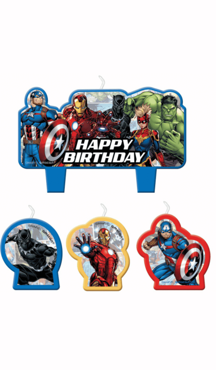 Avengers Birthday Cake Candles Marvel