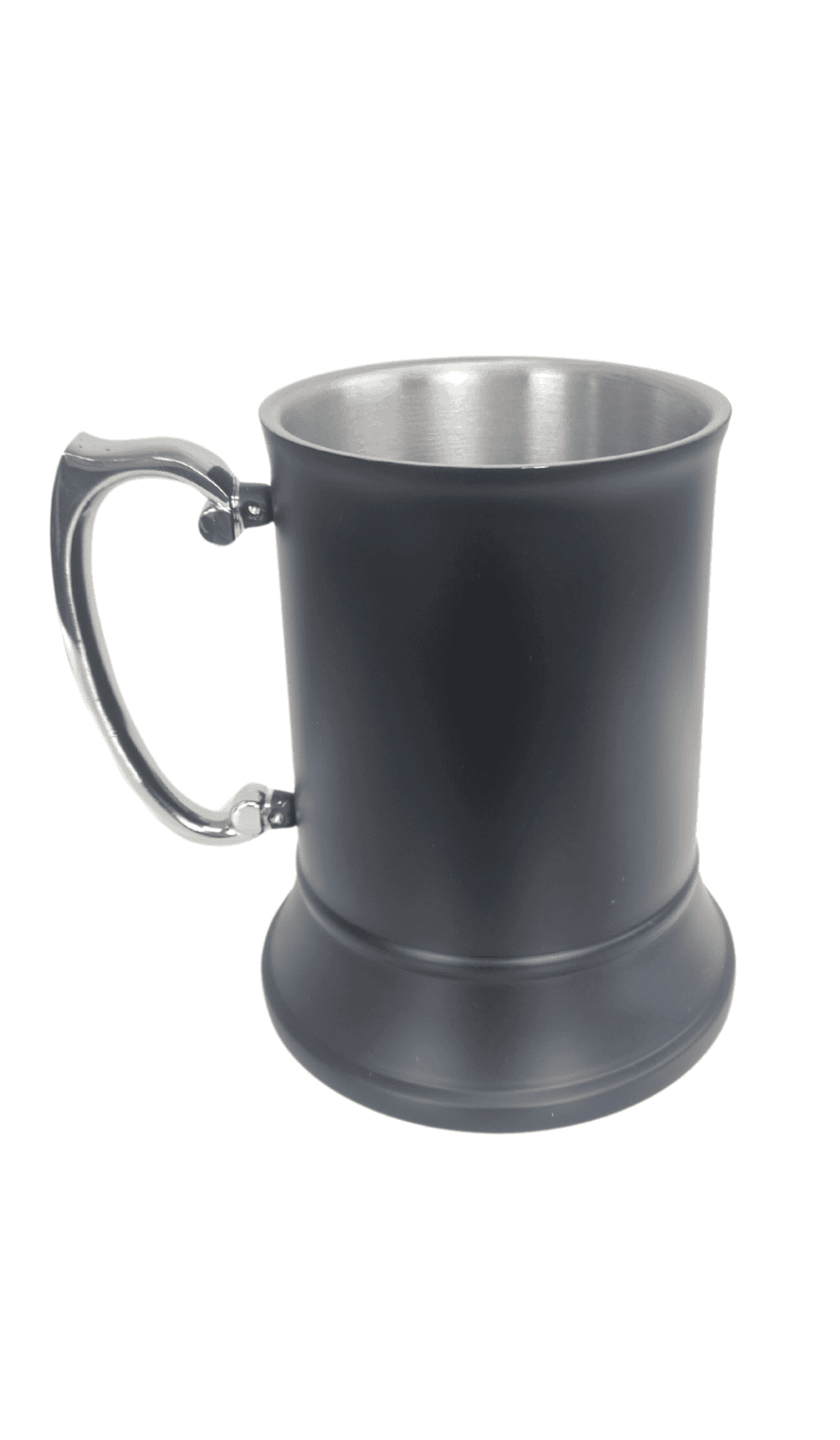 Stainless Steel Beer Mug Stein Matte Black