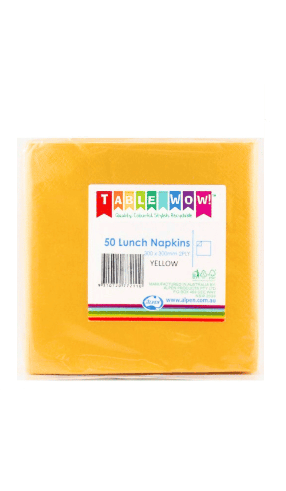 Lunch Napkins Yellow