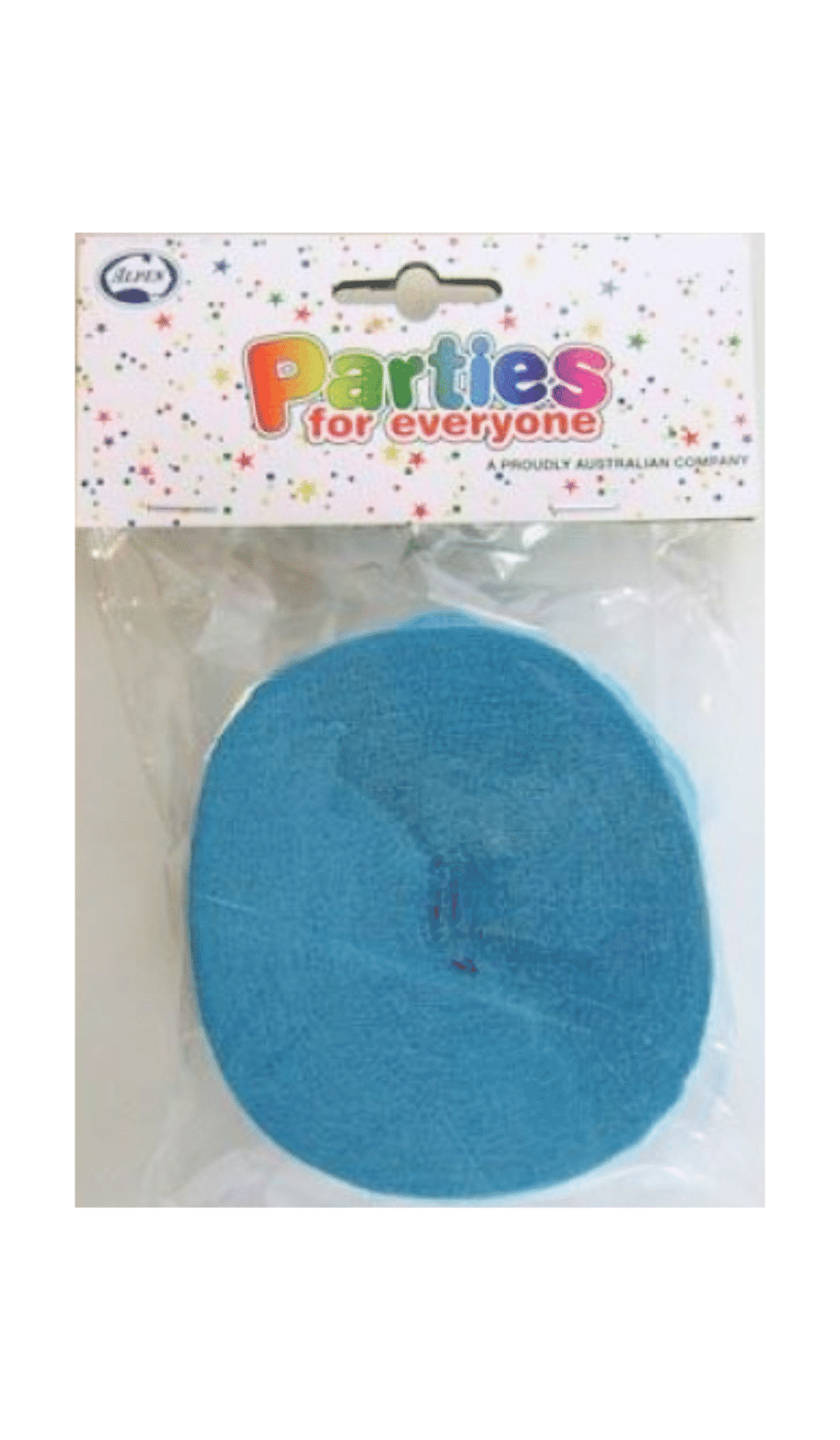 Crepe Streamer Roll Azure Blue