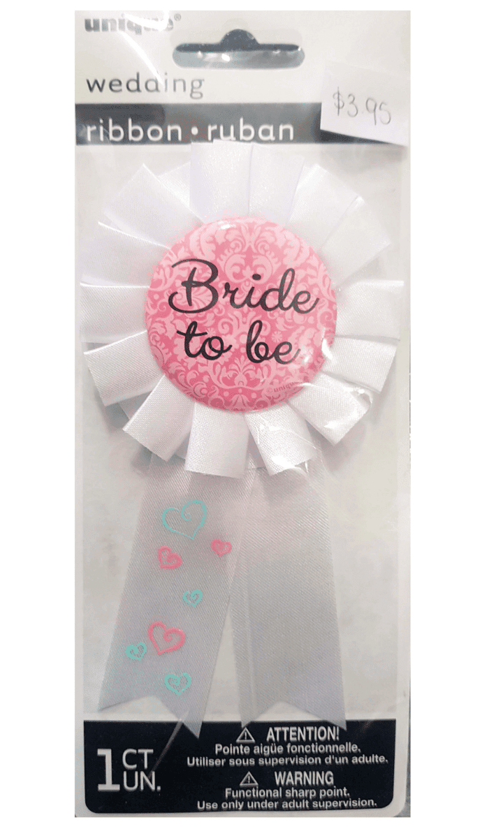 Bride to Be Rosette Badge