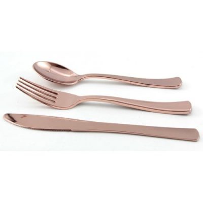 Cutlery Pack Rose Gold Metallic