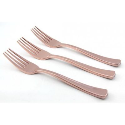 Rose Gold Forks