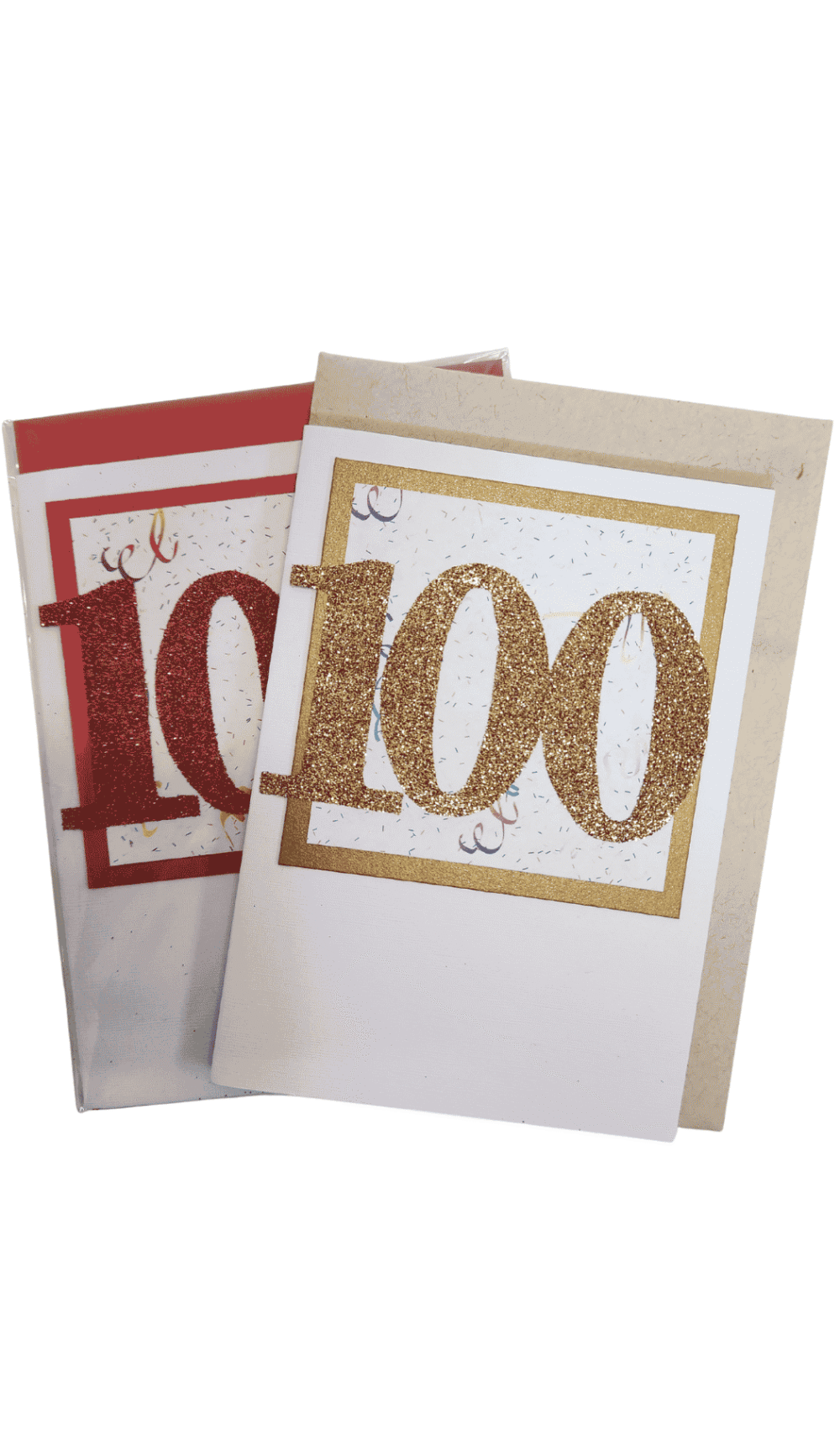 100 Glitter Handmade Birthday Card