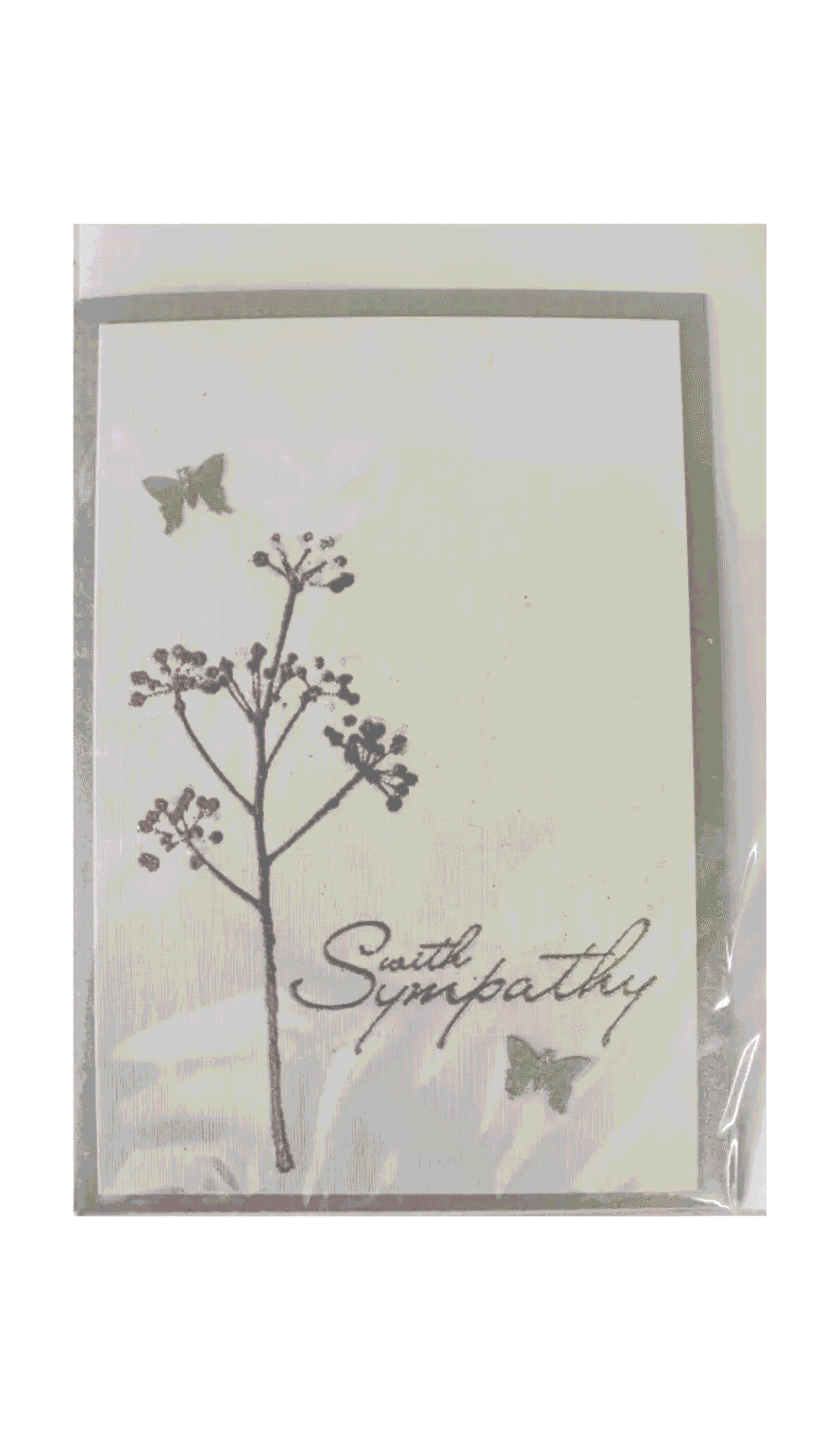 With Sympathy Handmade Card