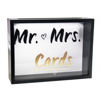 Mr & Mrs Wedding Wish Card Box
