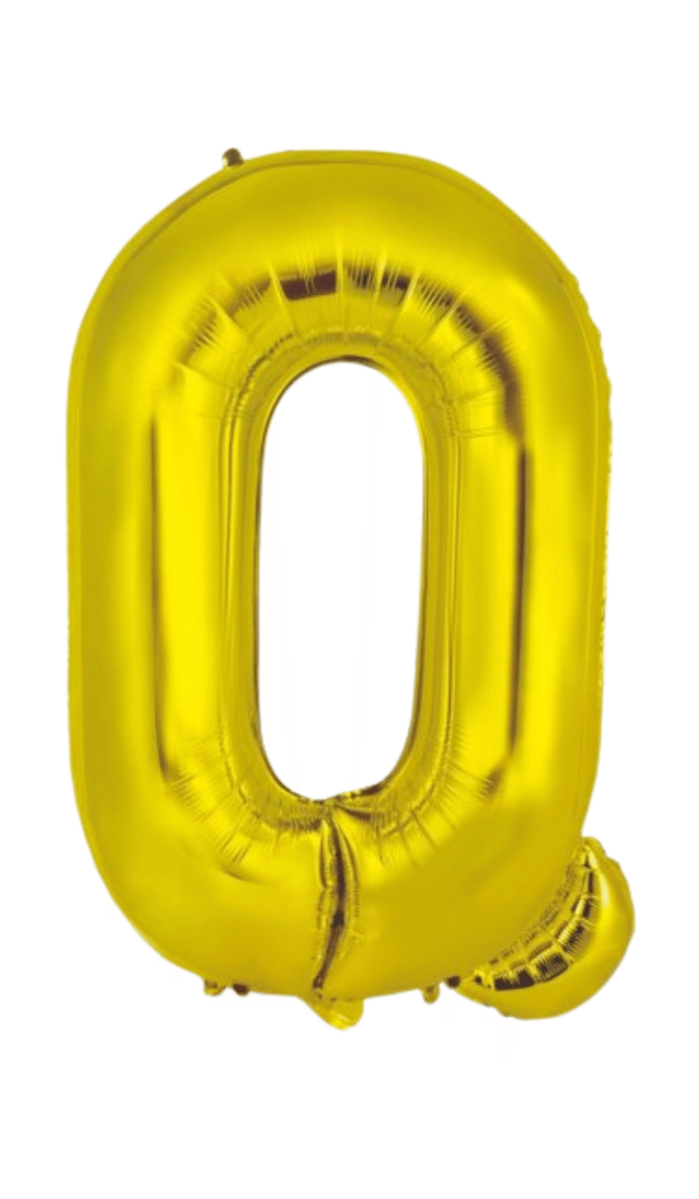 Large Foil Letter Shape Balloon Gold Q
