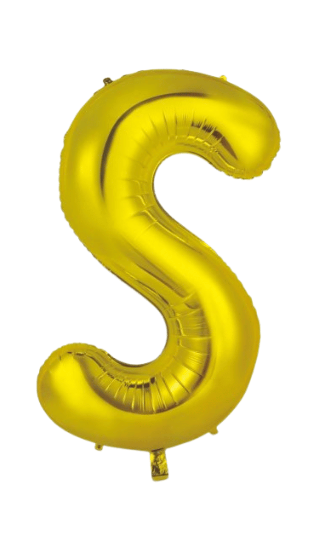 Large Foil Letter Shape Balloon Gold S