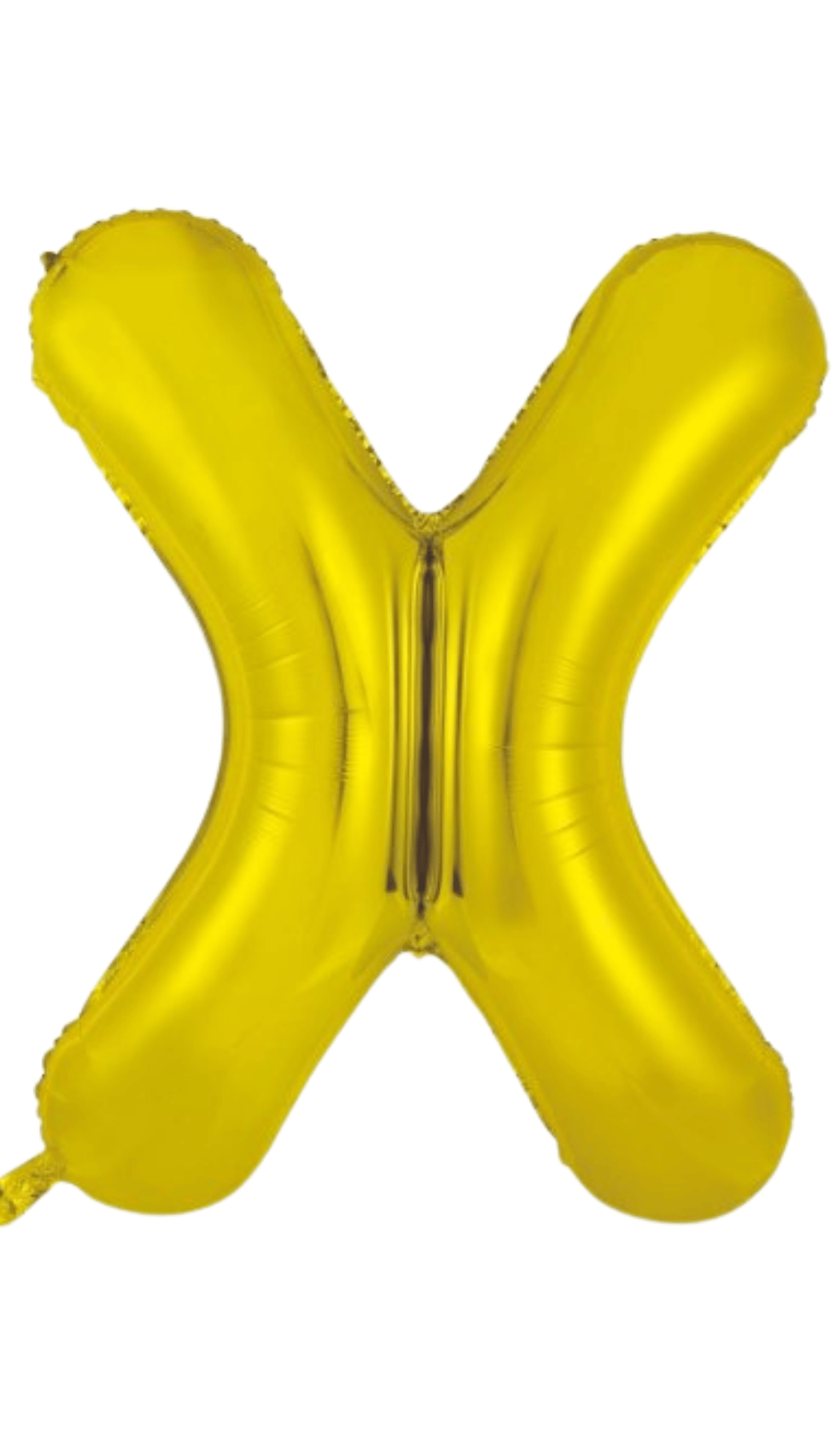 Large Foil Letter Shape Balloon Gold X