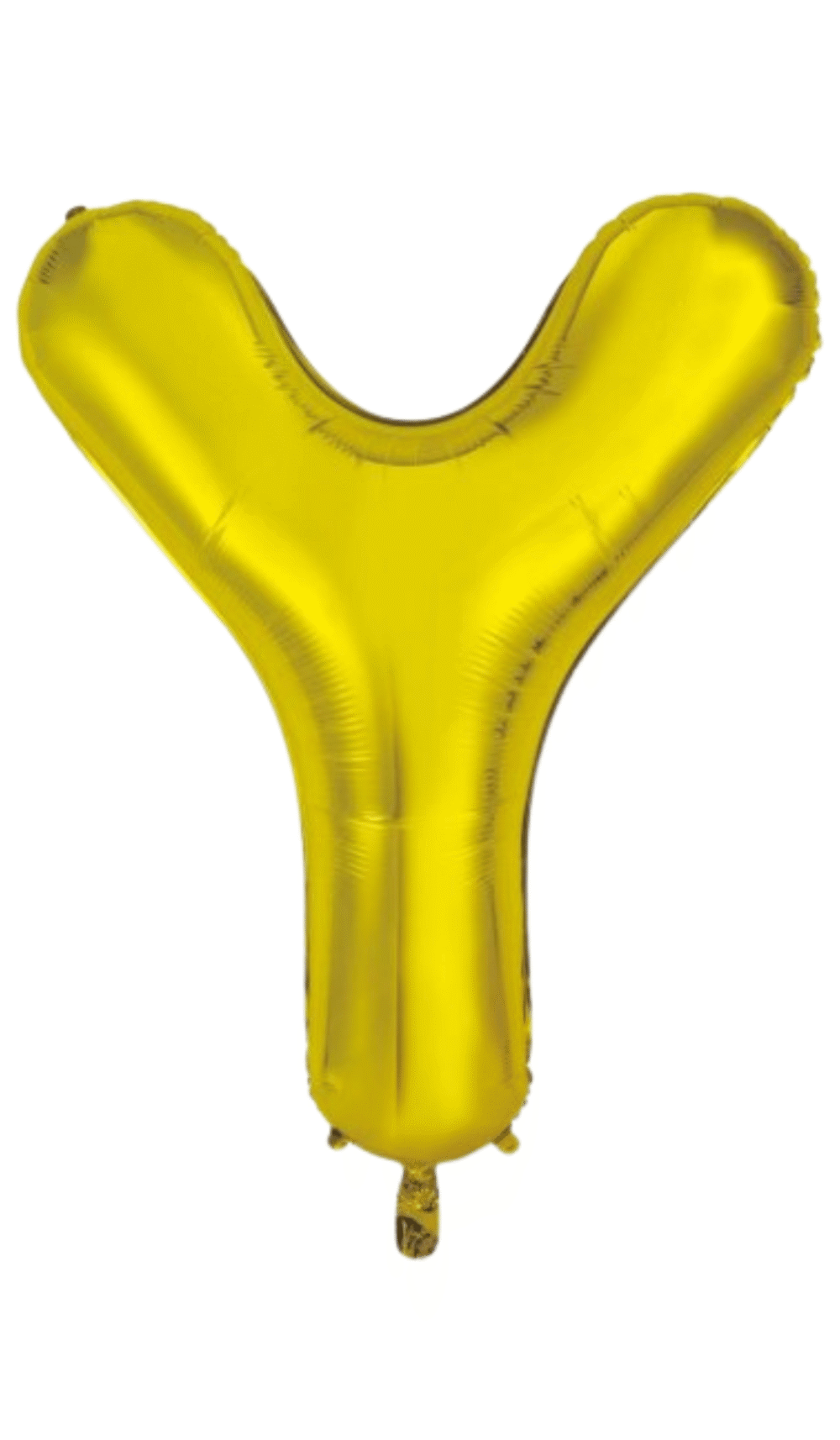 Large Foil Letter Shape Balloon Gold Y