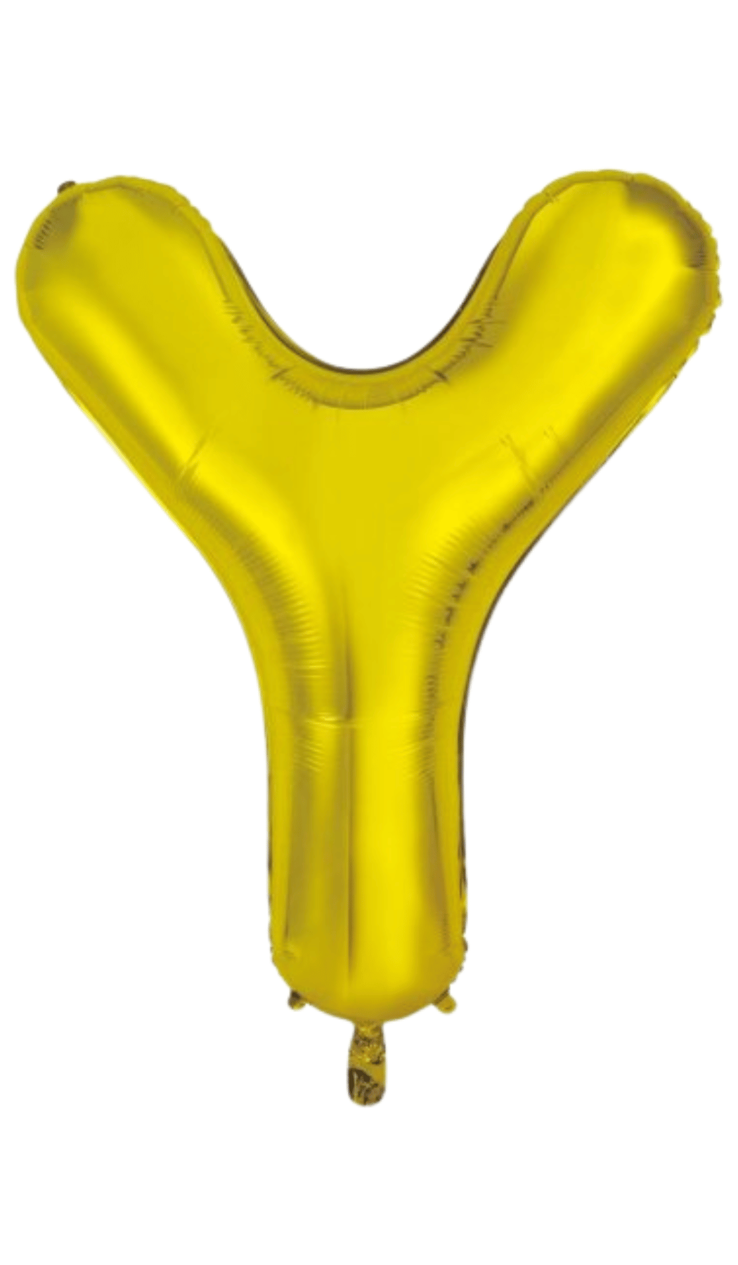Large Foil Letter Shape Balloon Gold Y