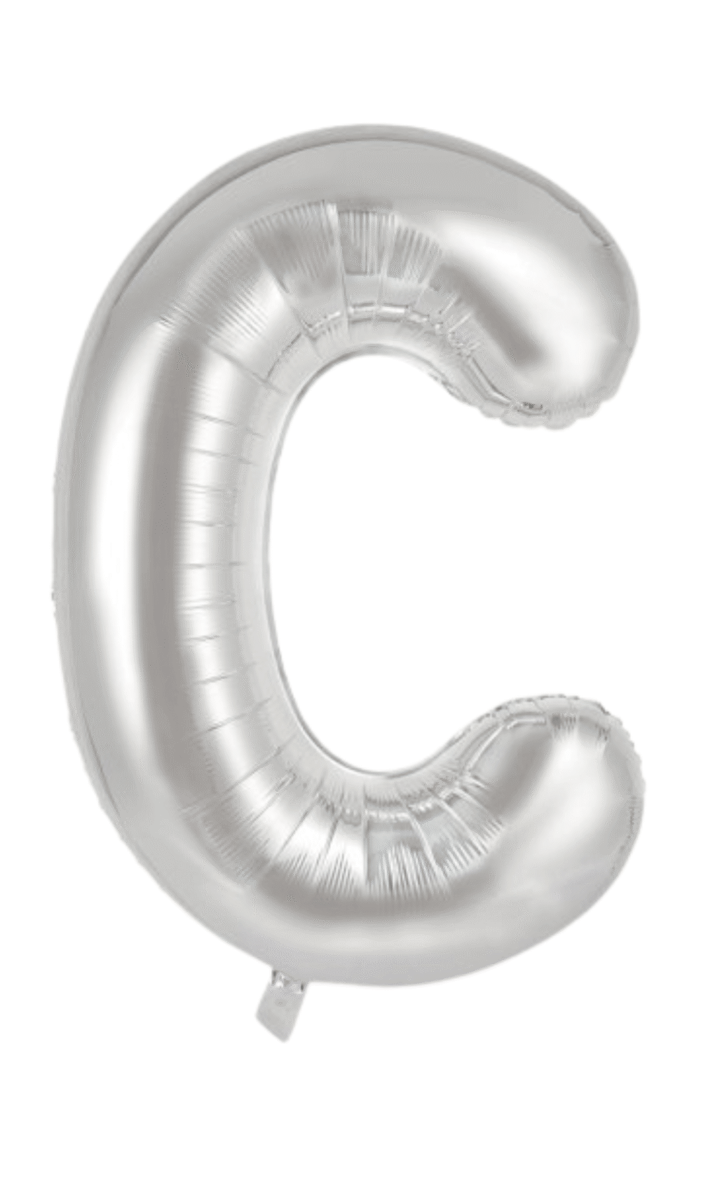 Large Foil Letter Shape Balloon Silver C