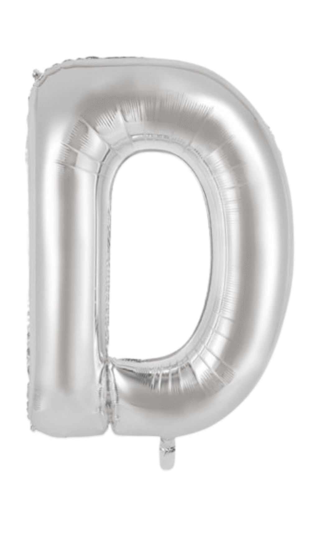 Large Foil Letter Shape Balloon Silver D