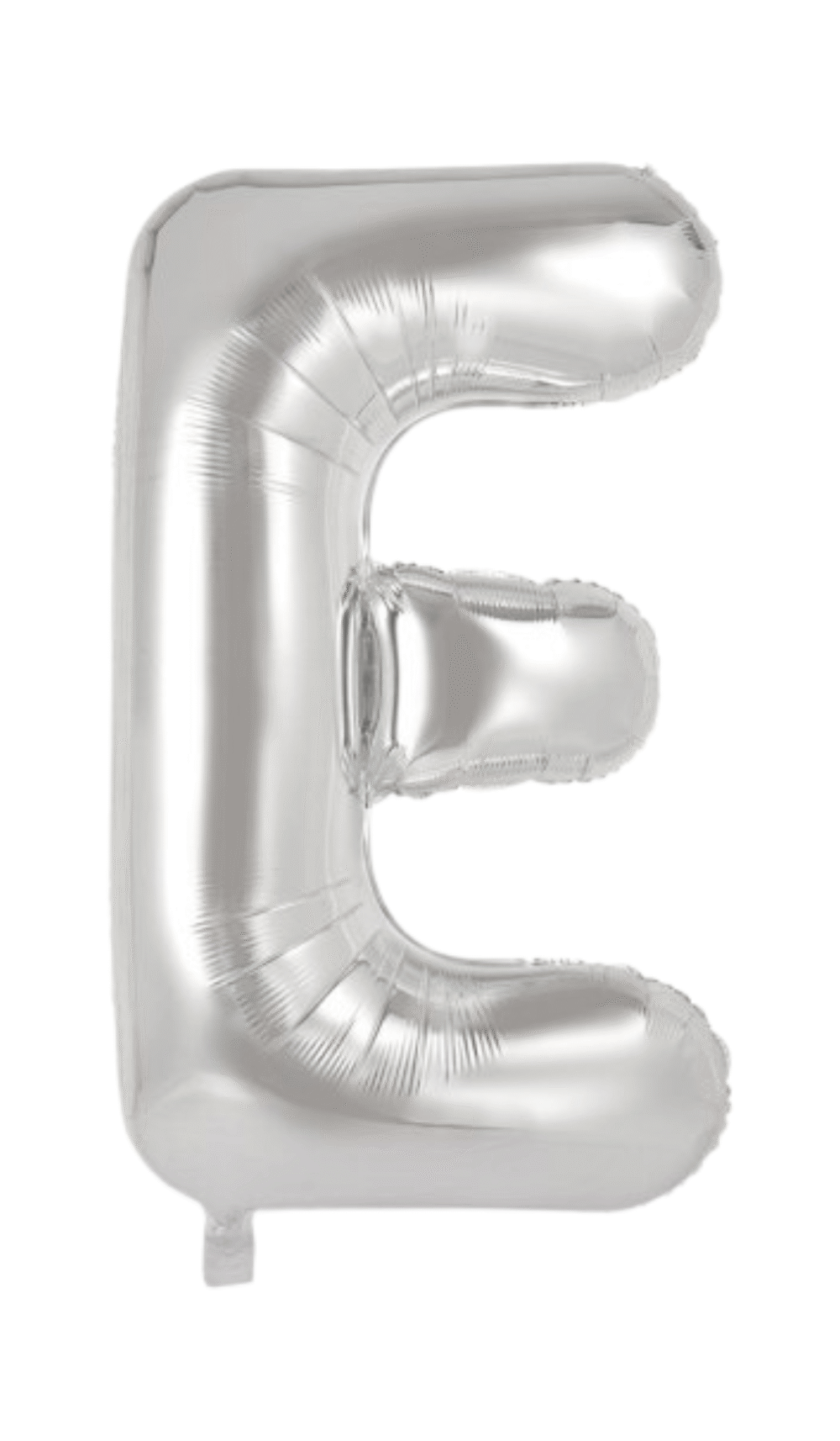Large Foil Letter Shape Balloon Silver E