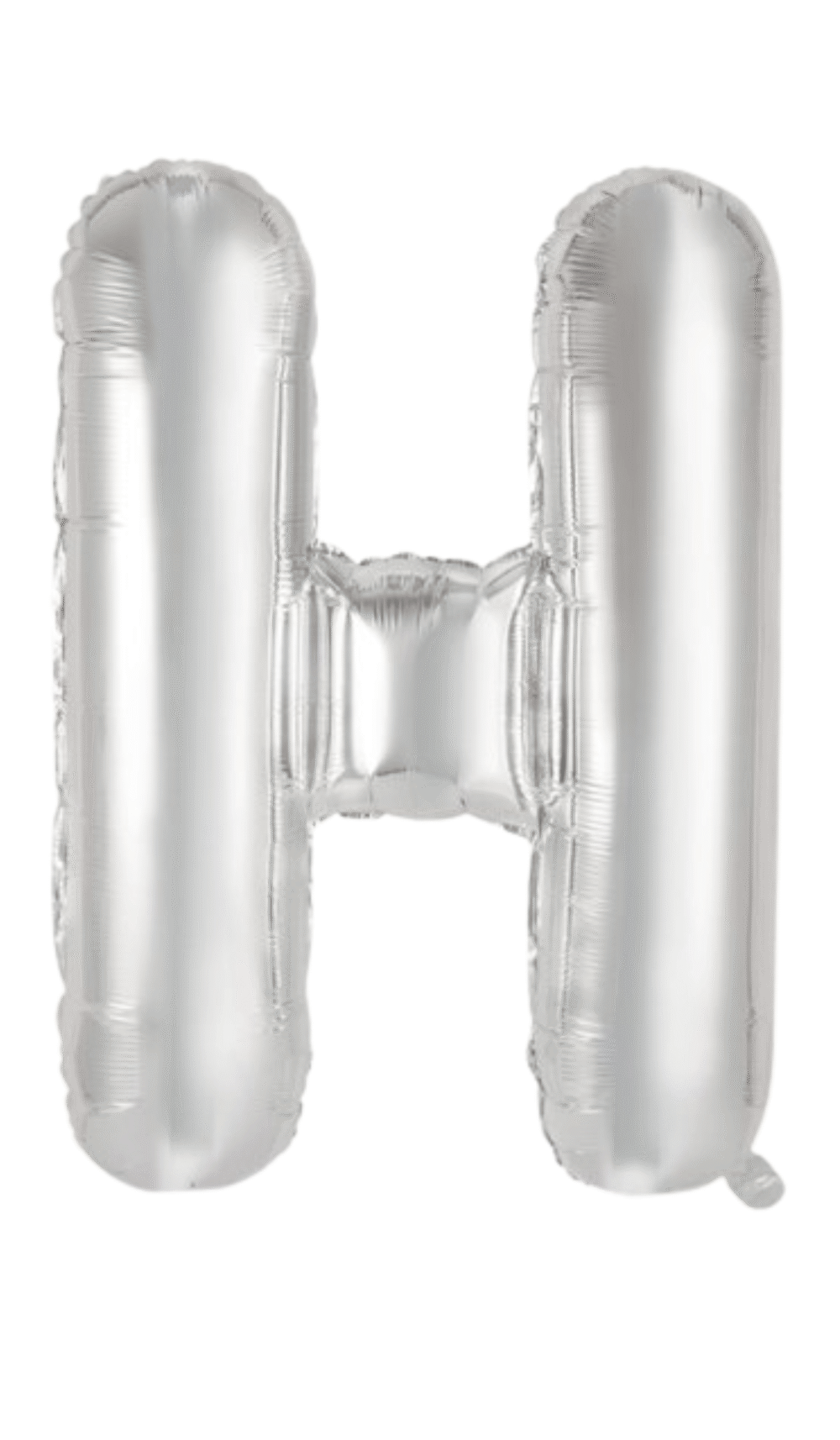 Large Foil Letter Shape Balloon Silver H