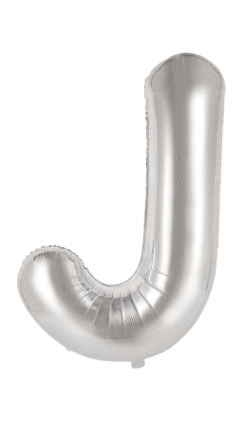 Large Foil Letter Shape Balloon Silver J