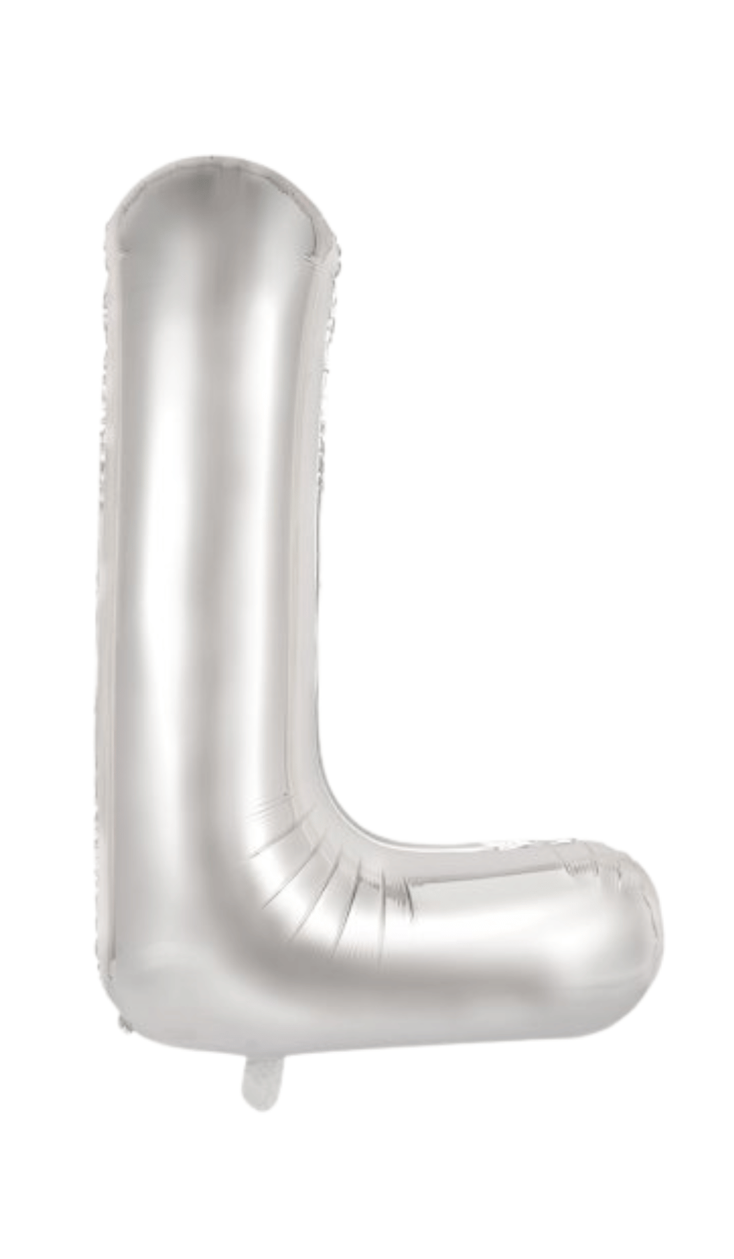 Large Foil Letter Shape Balloon Silver L