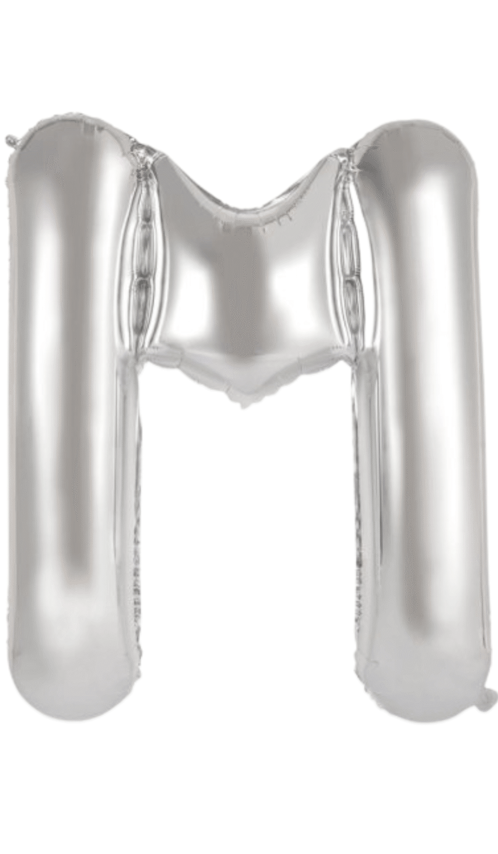 Large Foil Letter Shape Balloon Silver M