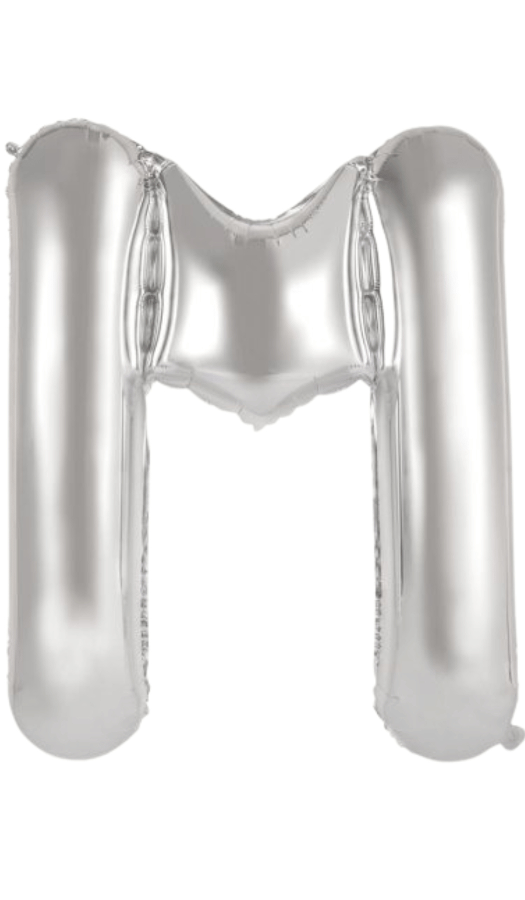 Large Foil Letter Shape Balloon Silver M