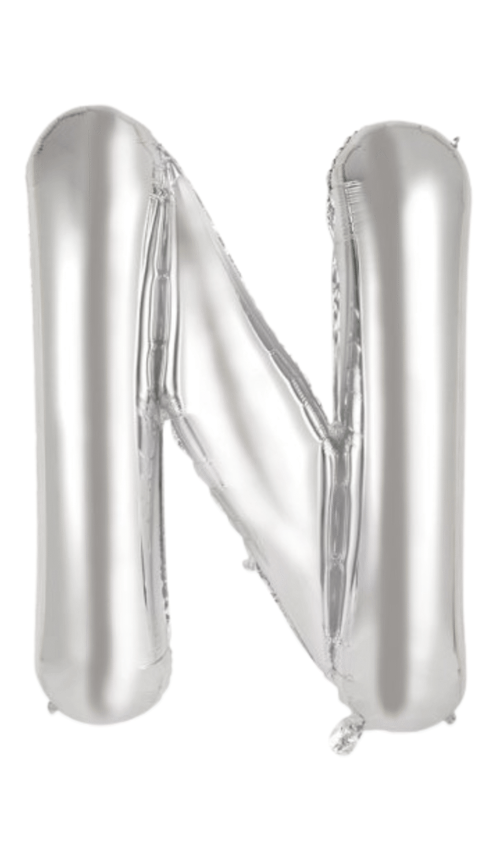Large Foil Letter Shape Balloon Silver N