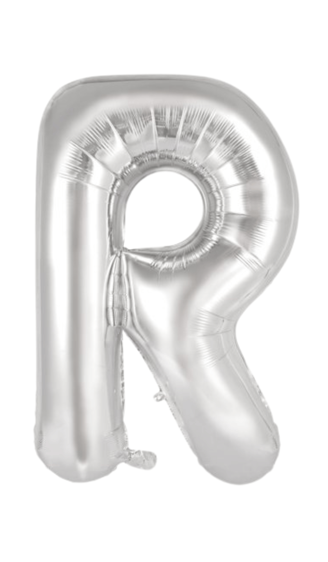 Large Foil Letter Shape Balloon Silver R