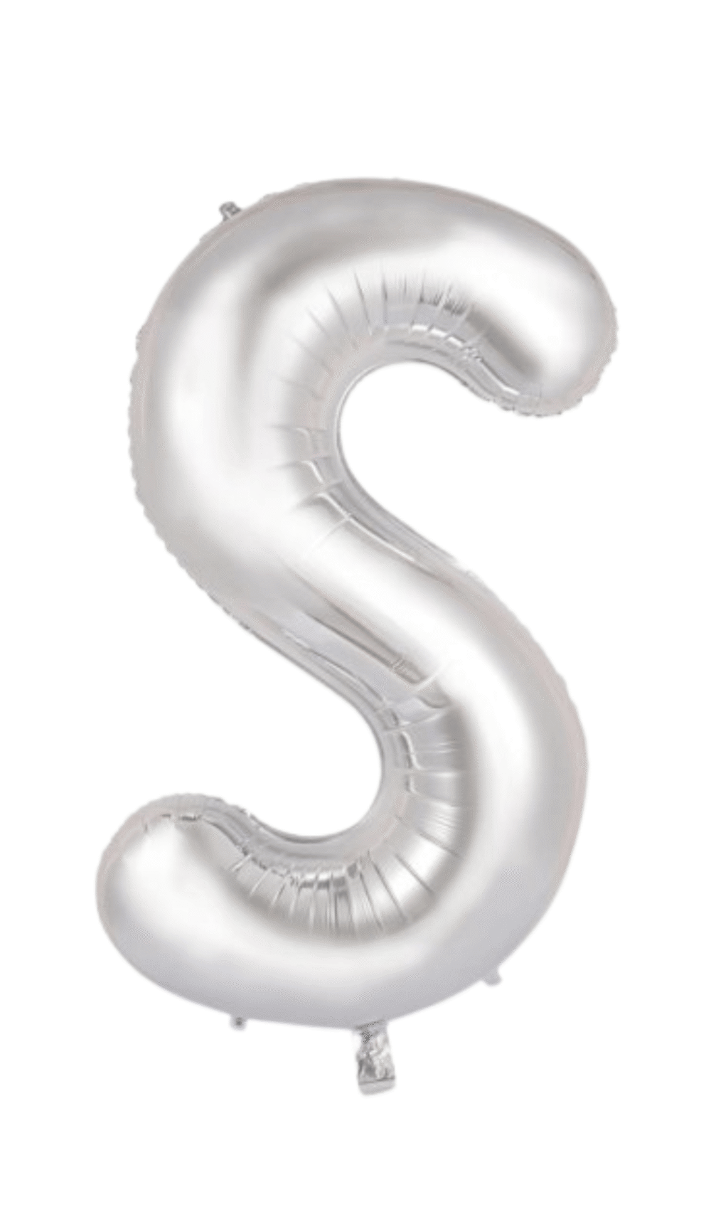 Large Foil Letter Shape Balloon Silver S