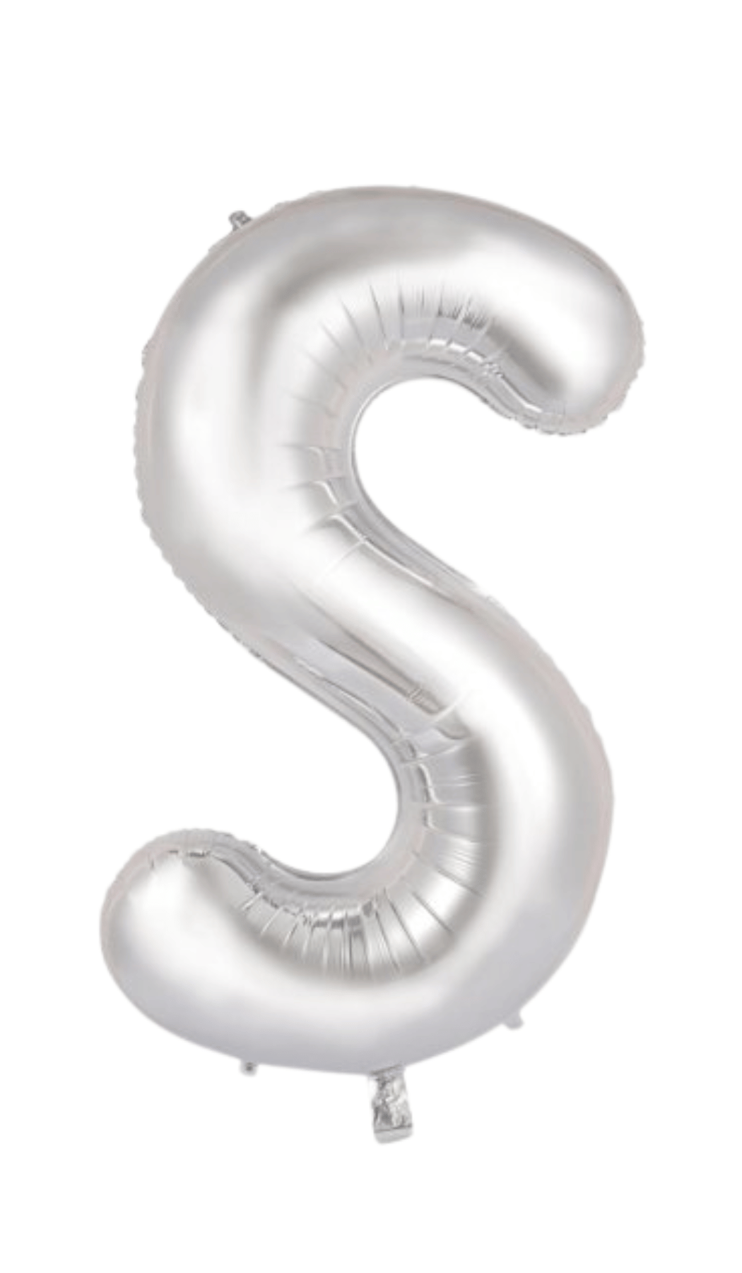 Large Foil Letter Shape Balloon Silver S