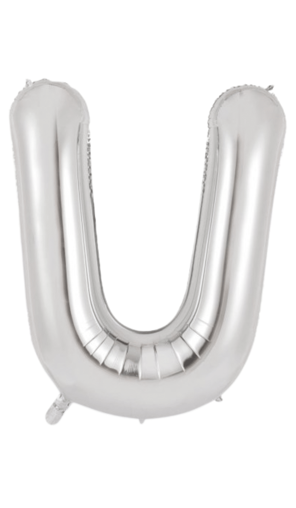Large Foil Letter Shape Balloon Silver U