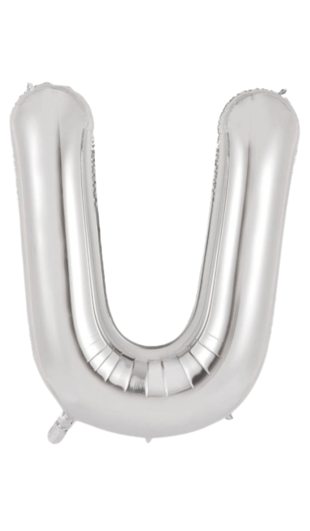 Large Foil Letter Shape Balloon Silver U