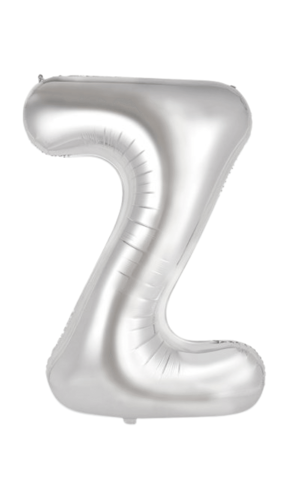 Large Foil Letter Shape Balloon Silver Z