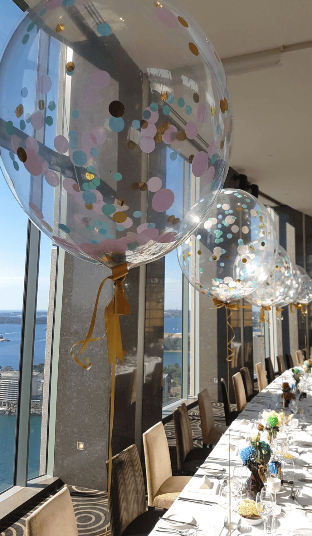 Confetti 55cm Bubble Balloon helium
