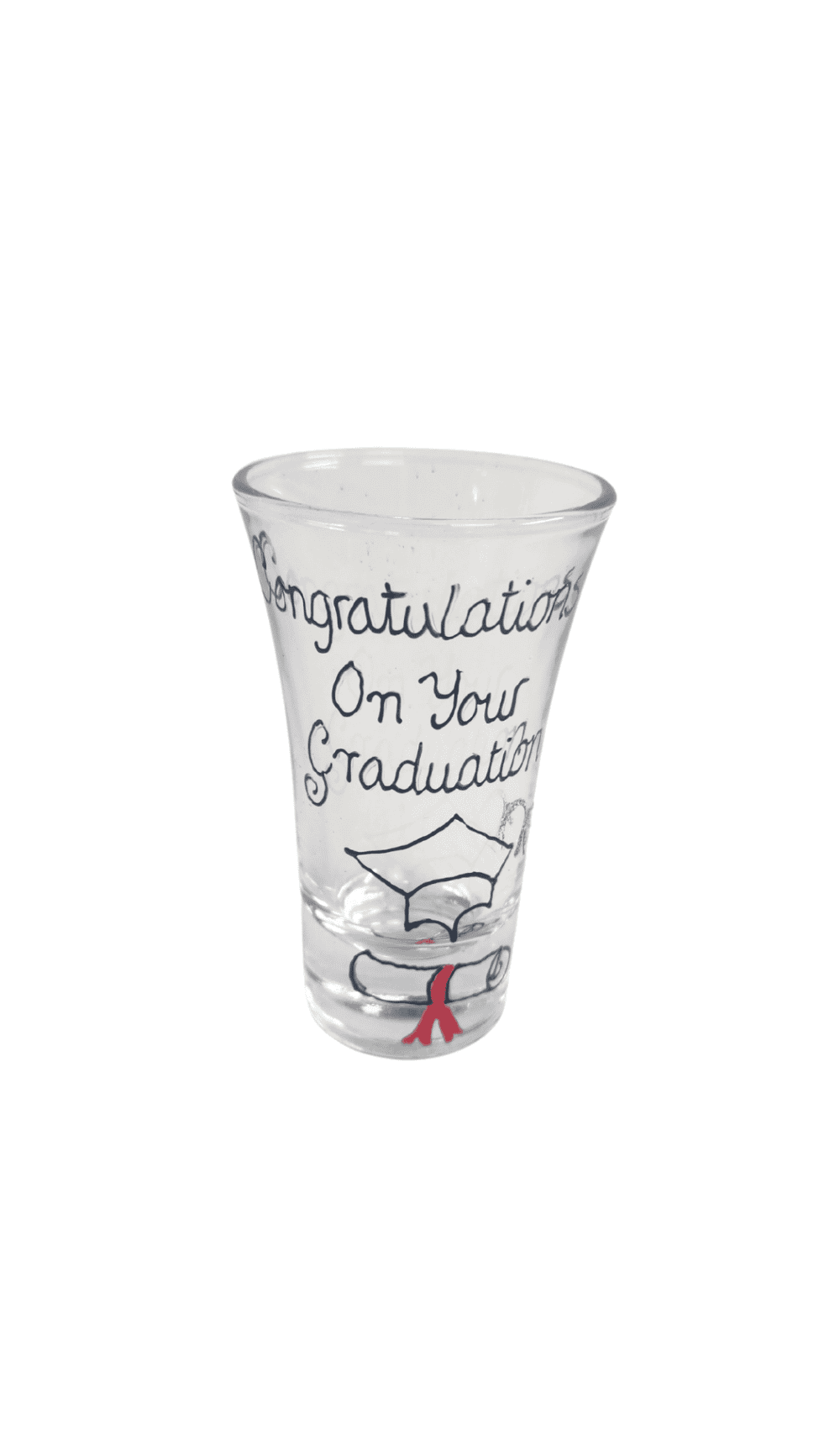 Congratulations on your graduation shot glass