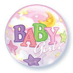 Baby Shower Bubble Balloon Girl