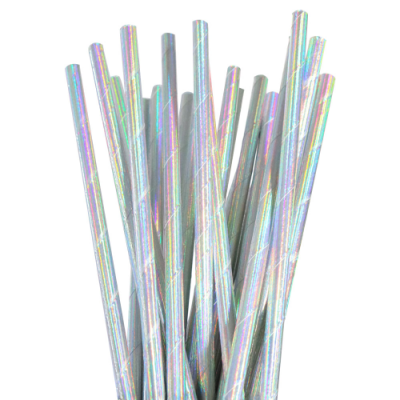 Iridescent Paper Straws
