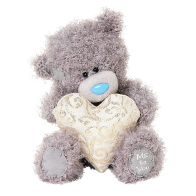 Teddy Bear Small- Gold Heart