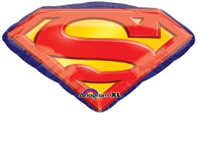 Superman Symbol Foil Supershape Balloon