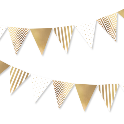 Bunting Banner Gold