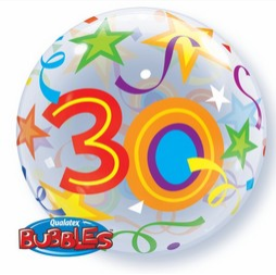 30th Birthday Bubble Balloon