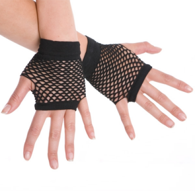 Fingerless Black Gloves