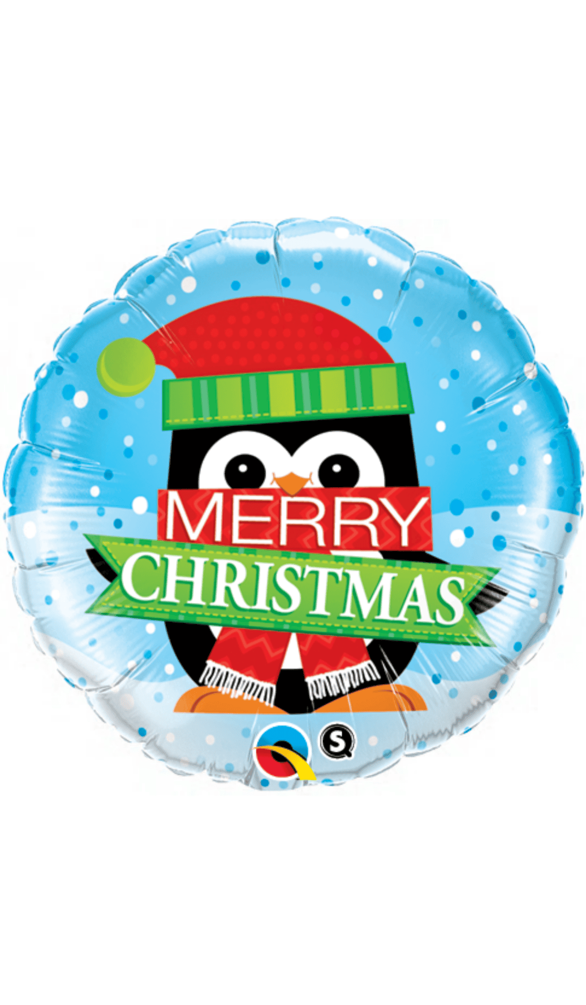Merry Christmas Foil balloon penguin snow
