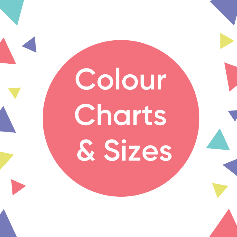 Colour Charts & Sizes