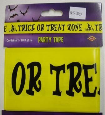 Halloween Trick or Treat Caution Tape