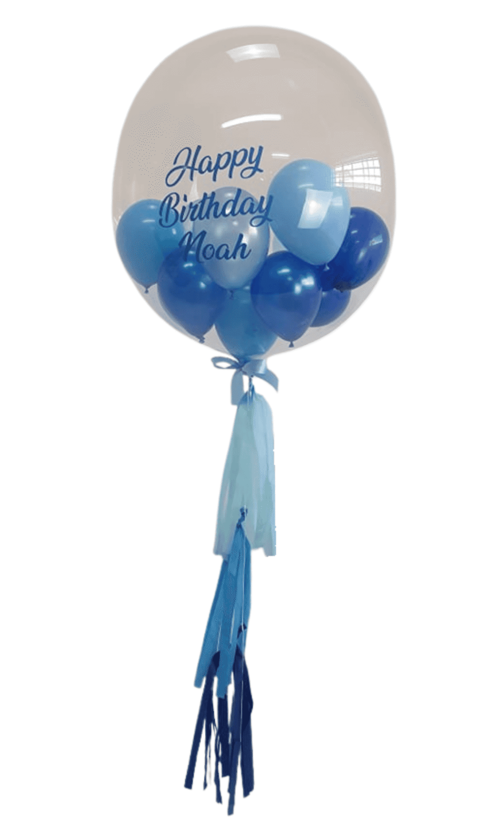 Gumball Bubble Balloon Personalised with tassels