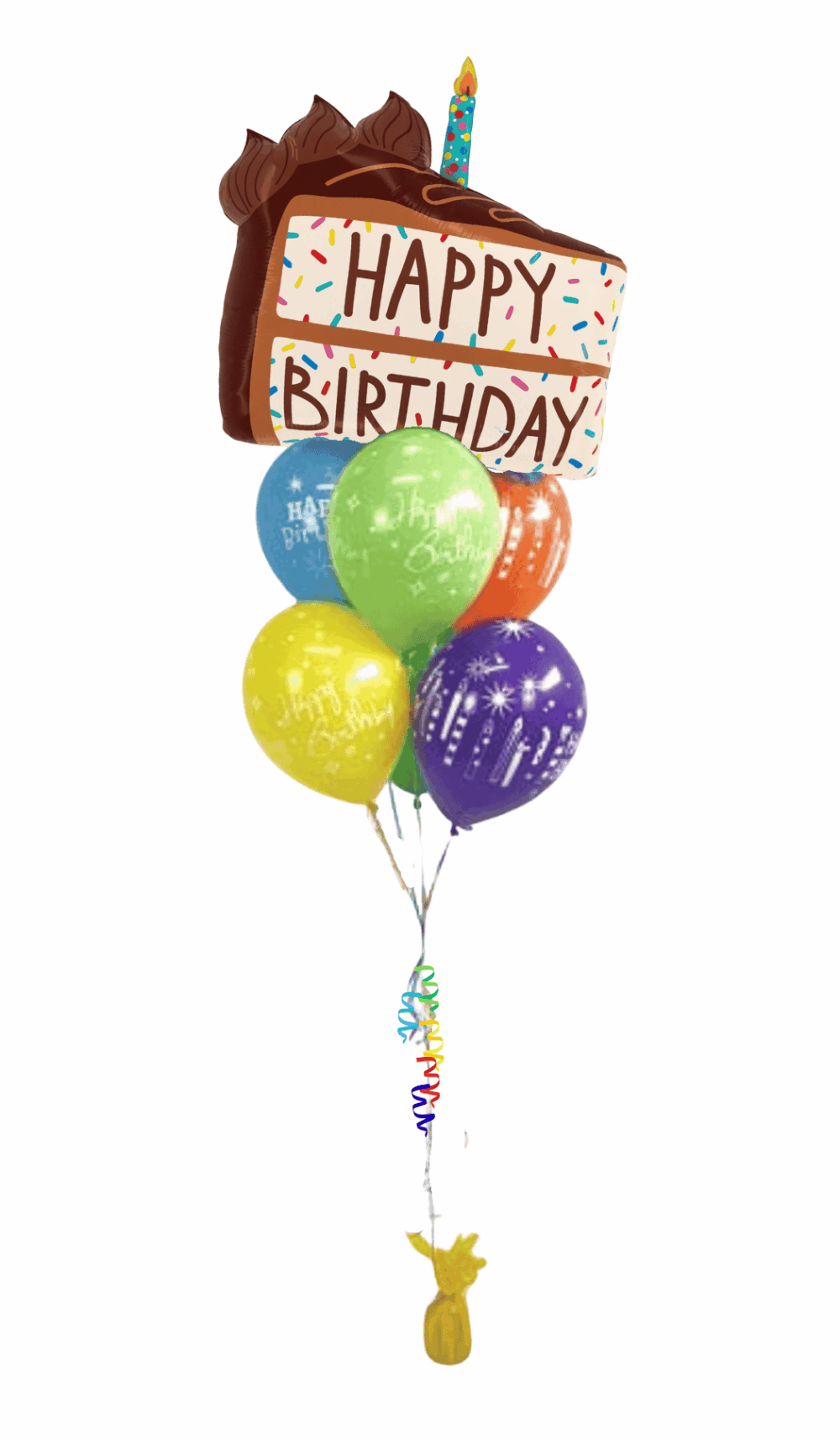 Birthday Cake helium balloon bouquet